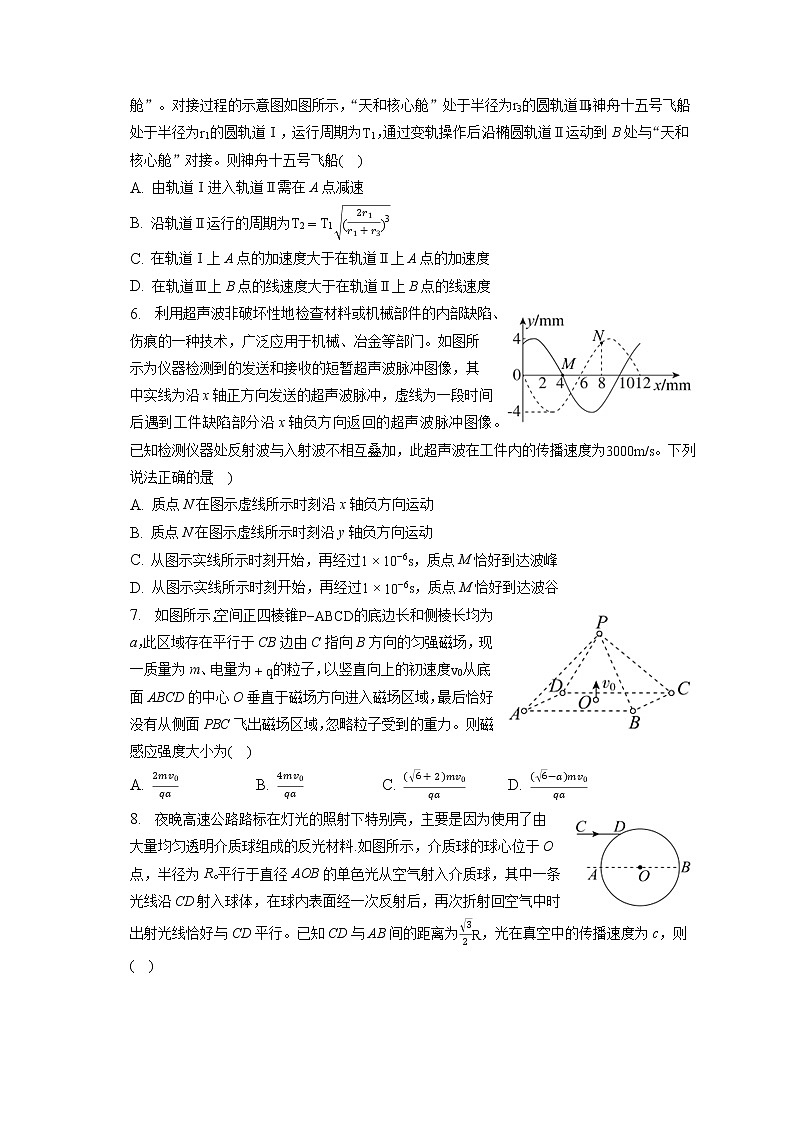 2023年广东省湛江市高考物理一模试卷(含答案解析)02