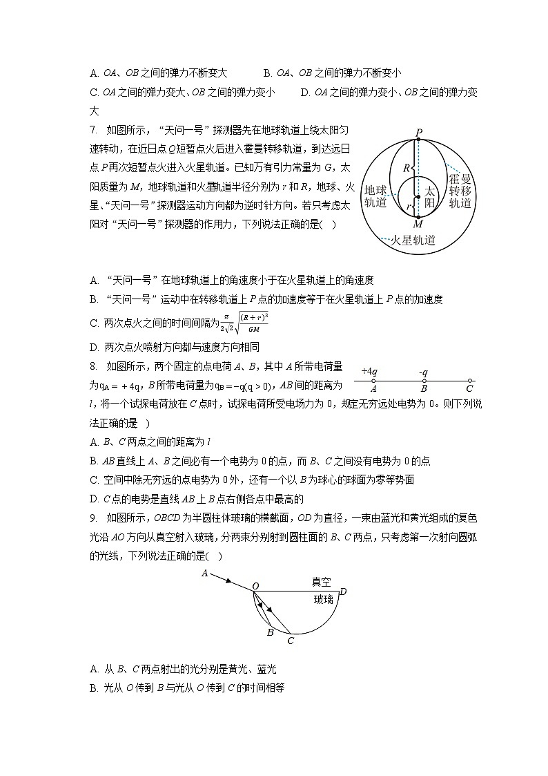 2023年湖南省衡阳市高考物理二模试卷(含答案解析)02