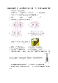 2022_2023学年上海市黄浦区高三(第一次)模拟考试物理试卷(含答案解析)