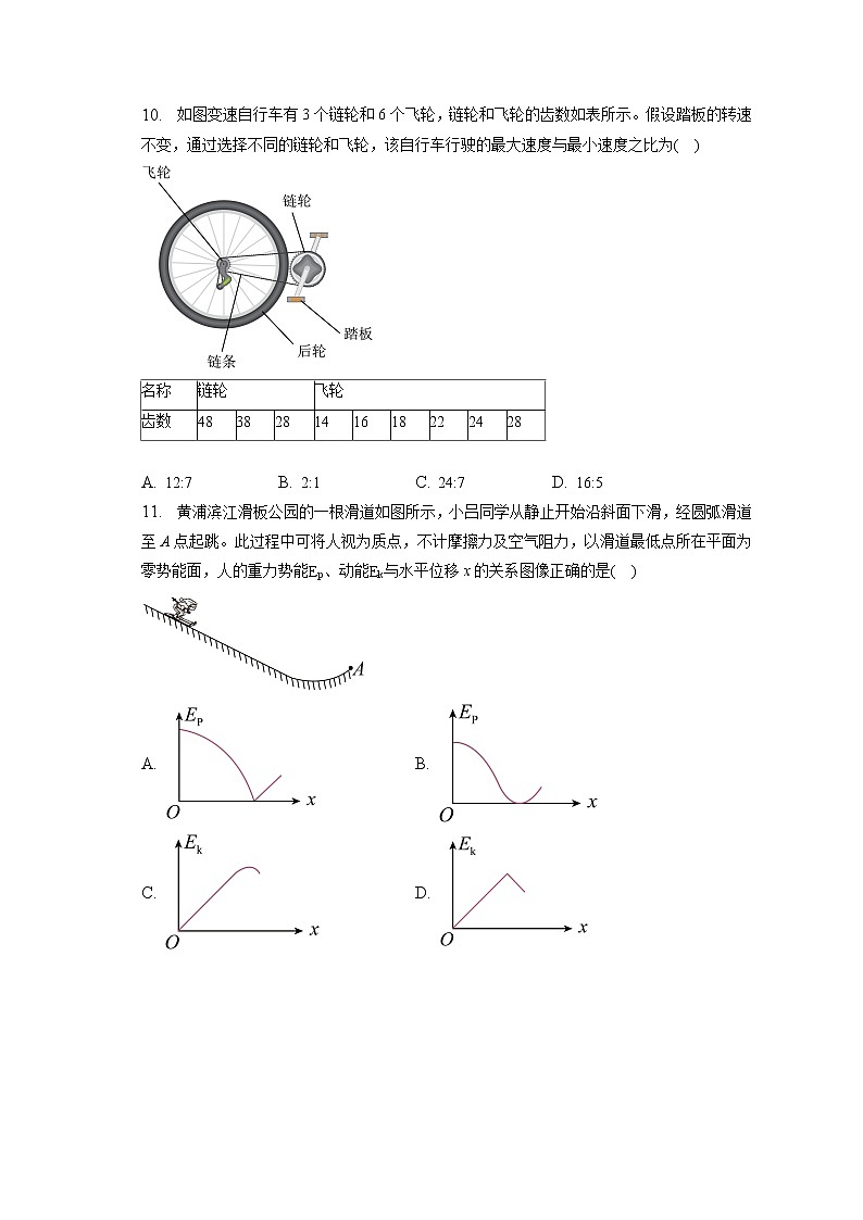 2022_2023学年上海市黄浦区高三(第一次)模拟考试物理试卷(含答案解析)第3页