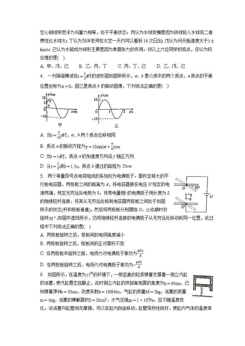 2023年山东省新高考测评联盟高考物理联考试卷(3月份)(含答案解析)第2页