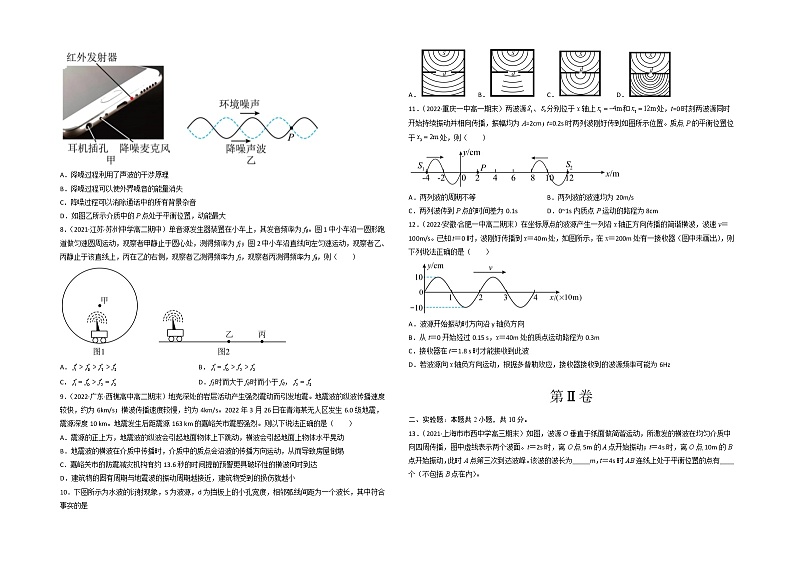 第三章 机械波 基础达标卷(A卷)-【单元测试】高二物理分层训练AB卷(人教版2019选择性必修第一册)02