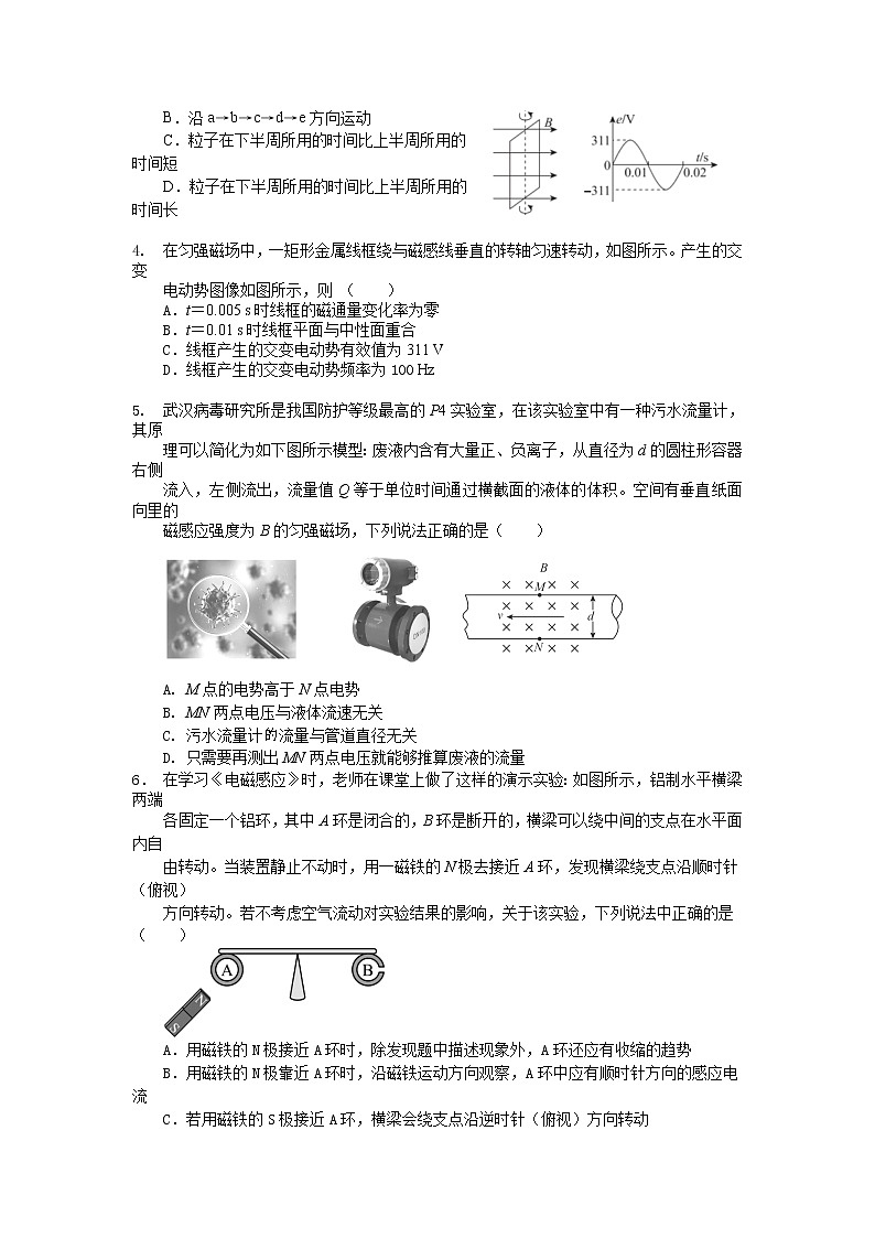 江苏省无锡市四校2022-2023学年高二物理下学期期中联考试卷(Word版附答案)第2页