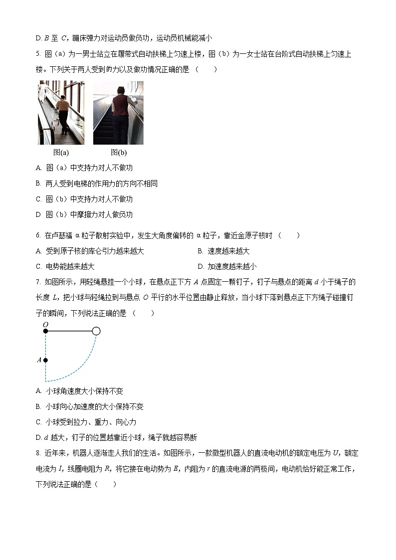 2022届上海市闵行区高三二模物理试题(原卷 解析版)02