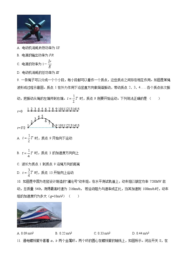 2022届上海市闵行区高三二模物理试题(原卷 解析版)03