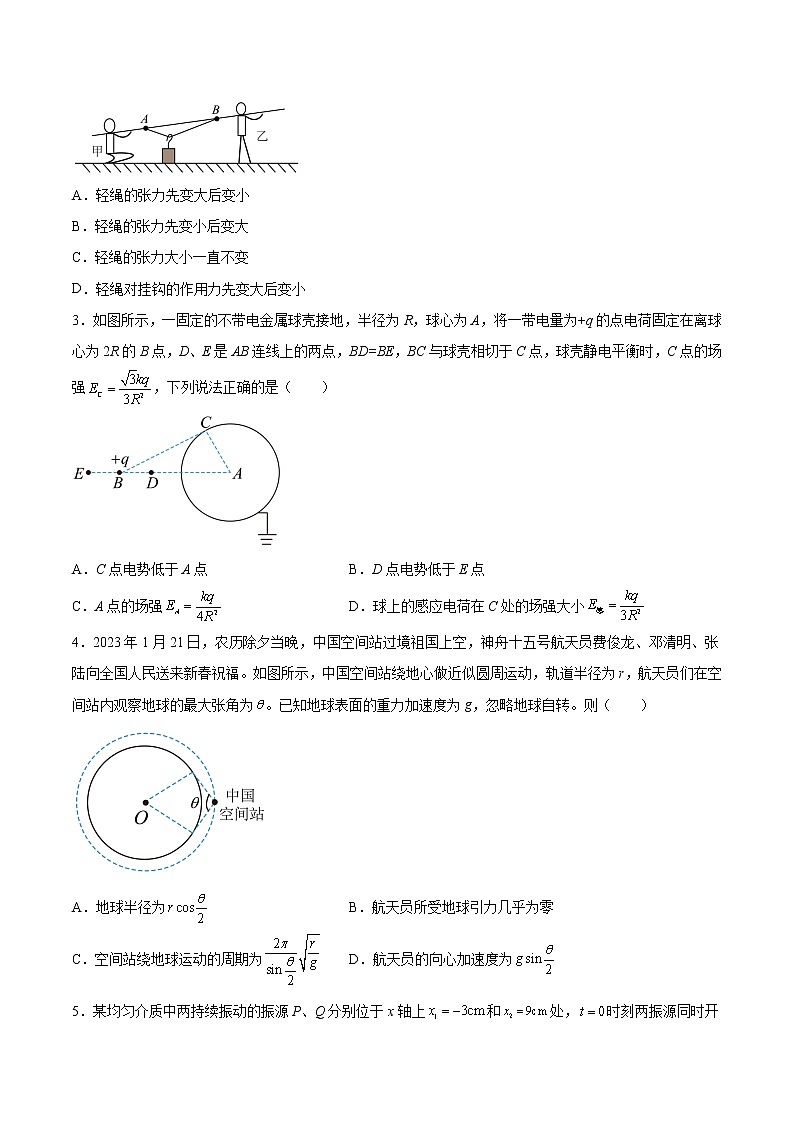 2023年高考考前押题密卷-物理(广东卷)(A4考试版)第2页