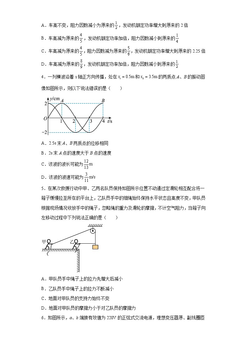 2023届河北省高三下学期第二次高考模拟演练物理试题第2页