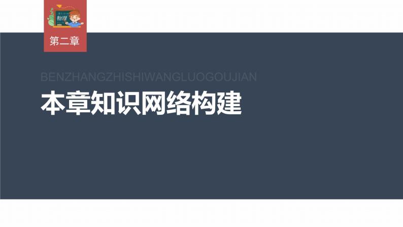 高中物理新教材同步必修第一册课件+讲义 第2章　本章知识网络构建03