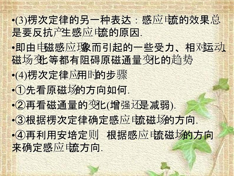 2022-2023年高考物理二轮复习 电磁感应与电路课件(重点难点易错点核心热点经典考点)第6页