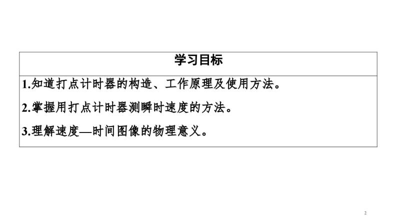 2021-2022学年高中物理人教版（2019）必修第一册 第1章 实验：测量纸带的平均速度和瞬时速度 课件202