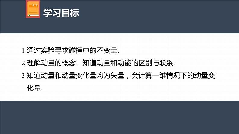 高中物理新教材同步选修第一册课件+讲义 第1章 1.1 动量04