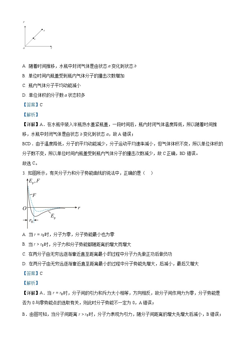 云南省曲靖市会泽实验高级中学2022-2023学年高二物理下学期月考（三）试题（Word版附解析）02