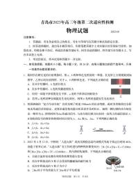 2023届山东省青岛市高三下学期第二次适应性检测（二模）物理 PDF版