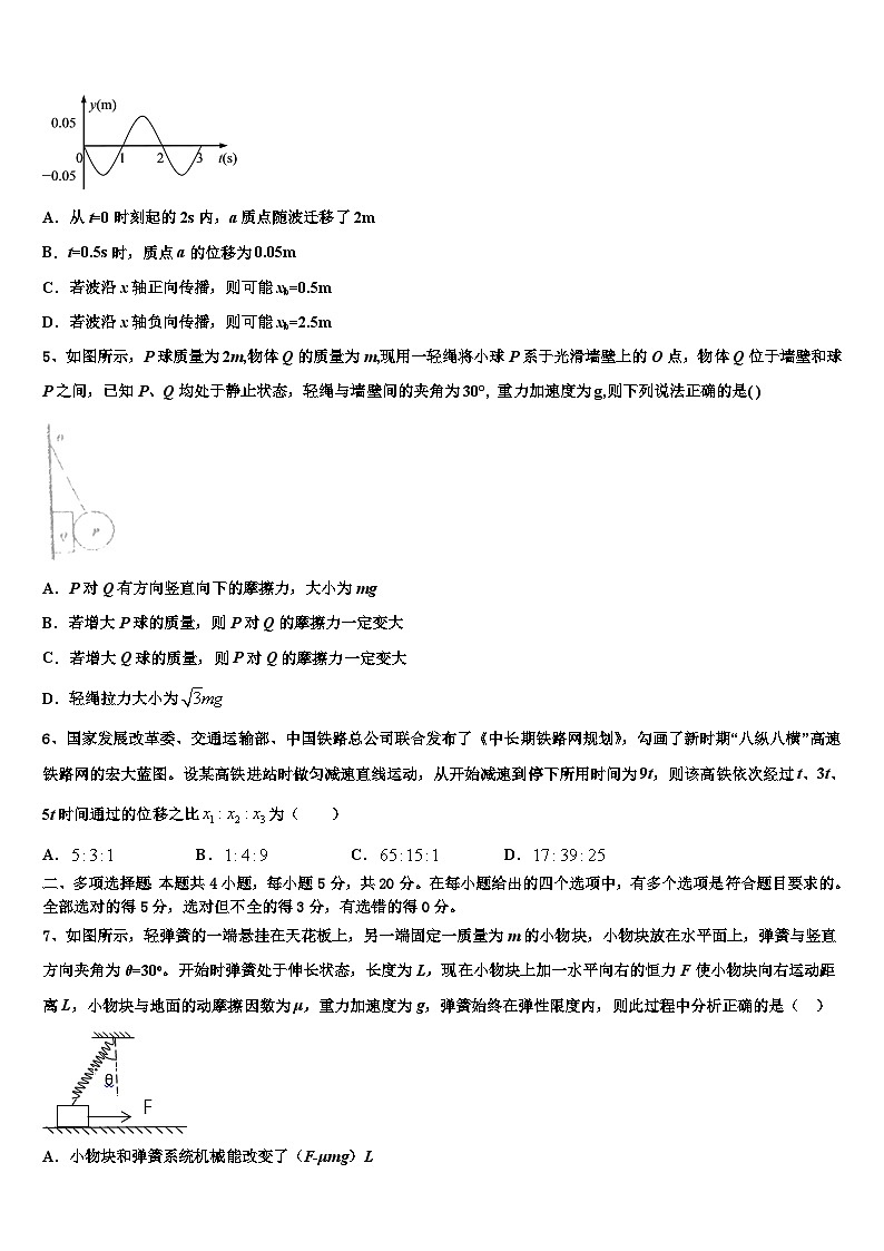 2023届新疆阿克苏地区库车县乌尊镇乌尊中学高三4月月考物理试题试卷第2页