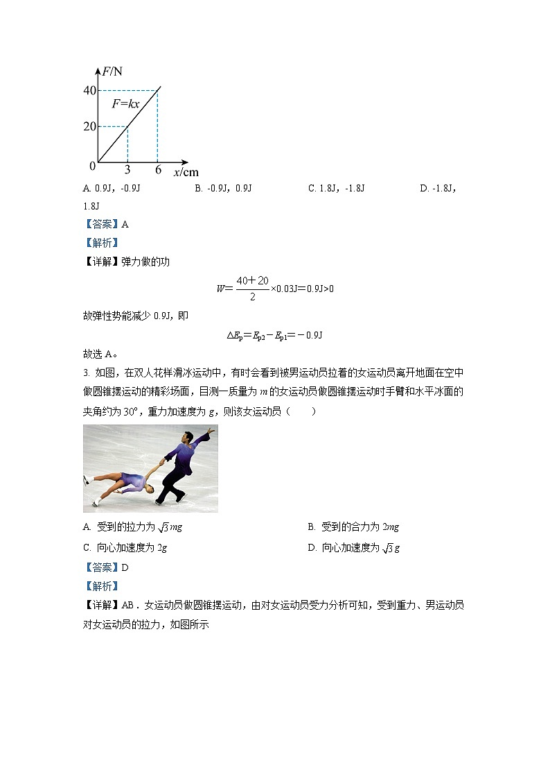 云南省曲靖市民族中学2022-2023学年高一物理下学期期中试题(Word版附解析)02