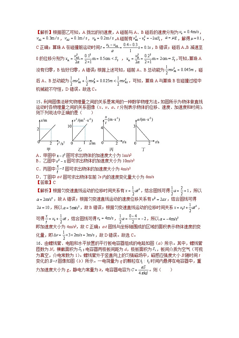 必刷卷02——【高考三轮冲刺】2023年高考物理考前20天冲刺必刷卷(全国甲卷)(解析版)第2页