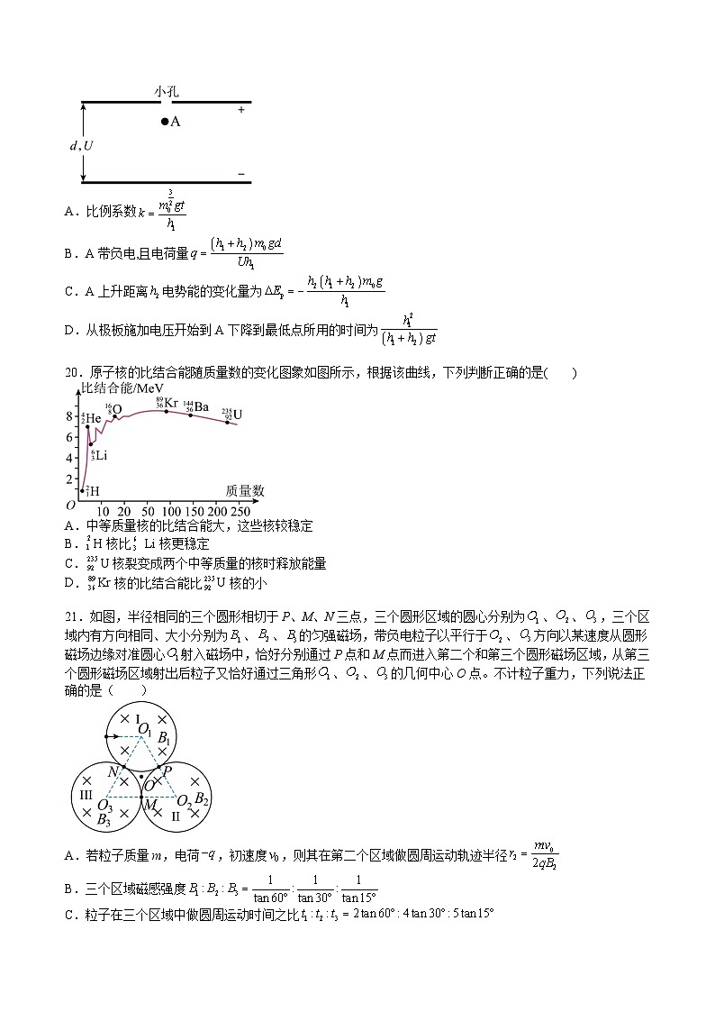2023年高考押题预测卷02(全国乙卷)-物理(考试版)A403