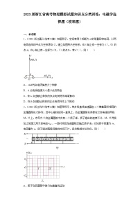 2023届浙江省高考物理模拟试题知识点分类训练：电磁学选择题（较难题）
