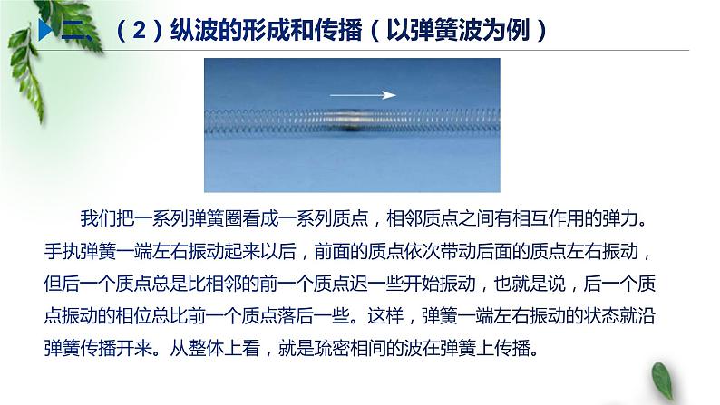 2022-2023年鲁科版(2019)新教材高中物理选择性必修1 第3章机械波第1节波的形成和描述课件(4)第3页
