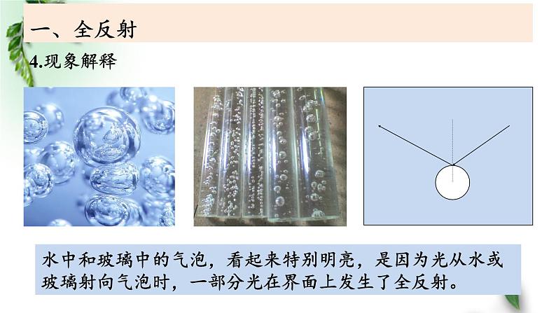 2022-2023年鲁科版(2019)新教材高中物理选择性必修1 第4章光的折射和全反射第3节光的全反射课件06