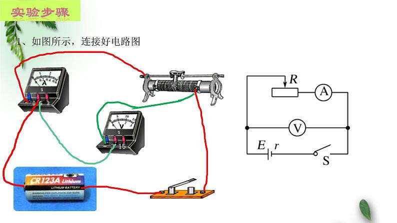 2022-2023年鲁科版(2019)新教材高中物理必修3 第4章闭合电路欧姆定律与科学用电第2节科学测量:电源的电动势和内阻课件07
