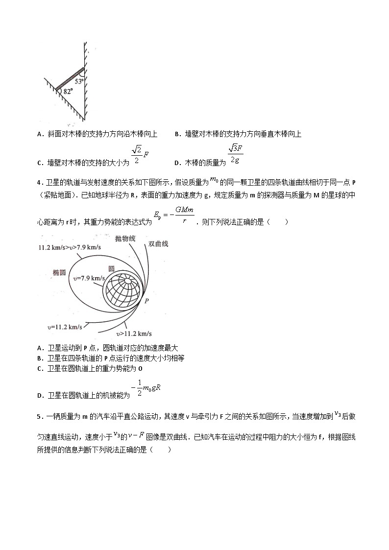 2023届全国普通高等学校统一模拟招生考试9月联考物理试卷(word版)02