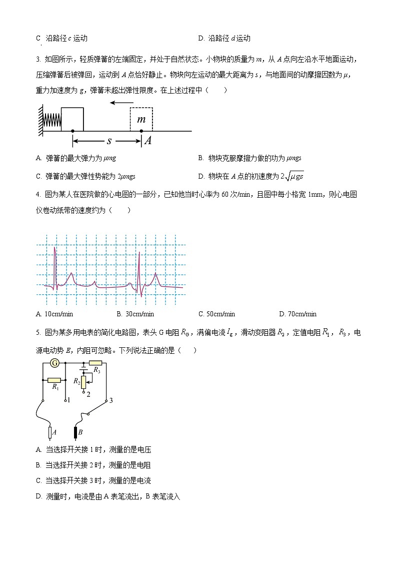 2023届天津市河西区高三总复习质量调查物理试题(二)02