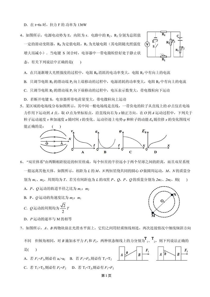 2019届湖南省浏阳一中、株洲二中等湘东六校高三12月联考物理试题(PDF版)02