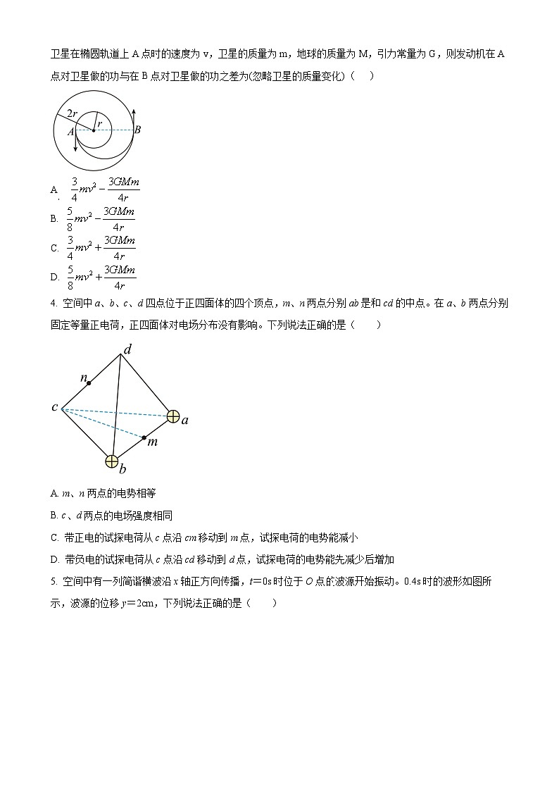 河北省衡水中学2022-2023学年高三下学期五调考试物理试题(原卷版)第2页