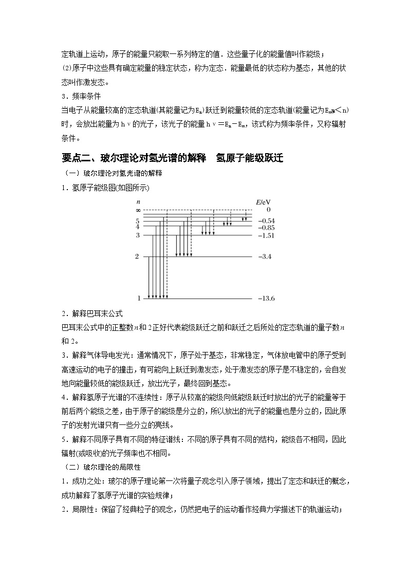 4.4 氢原子光谱和波尔的原子模型-高二物理同步精品讲义（人教版选择性必修第三册）02