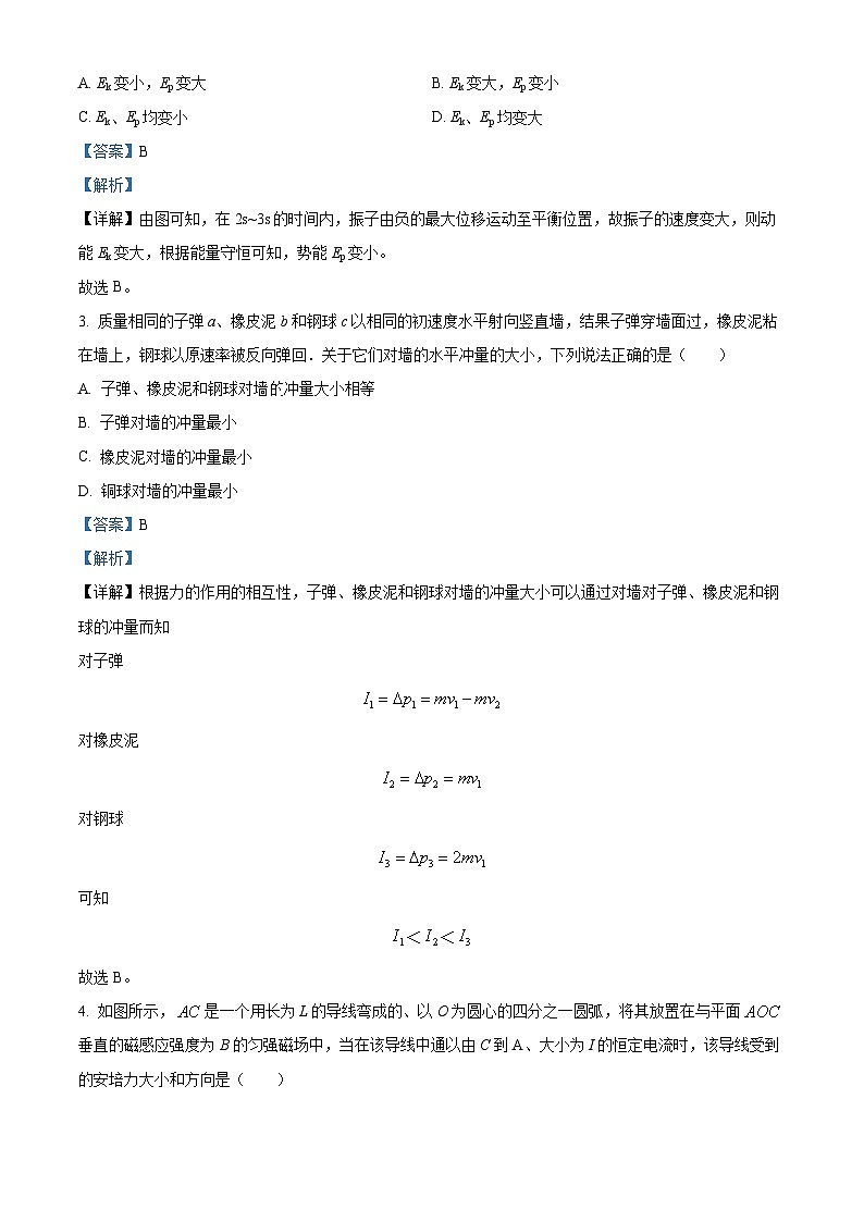精品解析:湖北省巴东县第三中学2022-2023学年高二下学期3月第二次月考物理试题(解析版)第2页