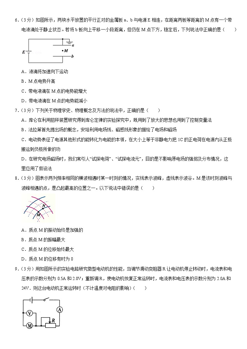 2021北京牛栏山一中高二(上)期末物理(教师版) 试卷02
