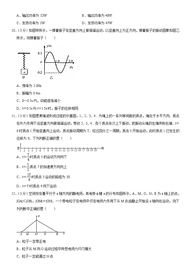 2021北京牛栏山一中高二(上)期末物理(教师版) 试卷03