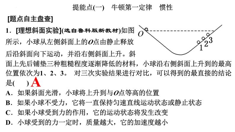 高考物理一轮复习课件：第一讲　牛顿三定律  惯性参考系模型08