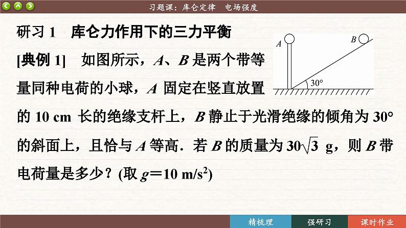 第九章习题课:库仑定律 电场强度(课件PPT)04