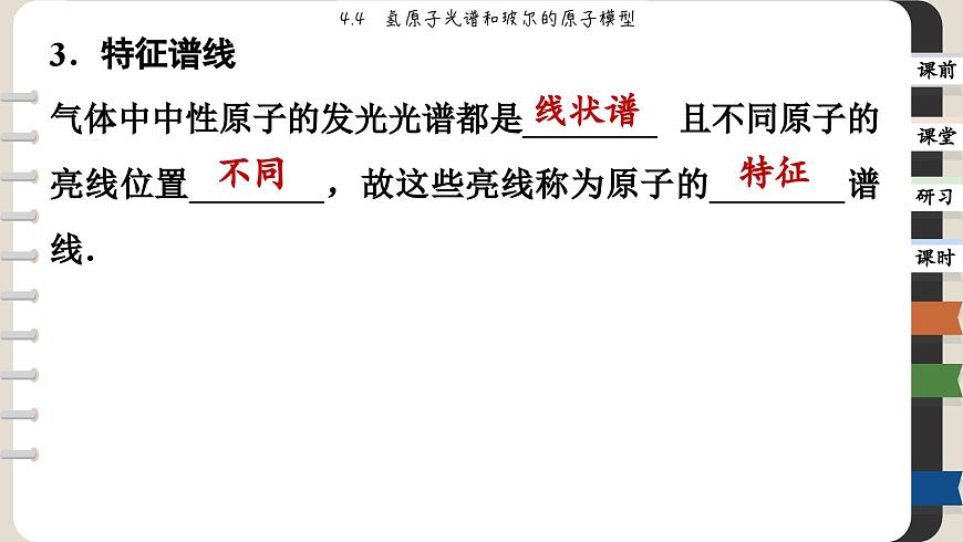 4.4 氫原子光譜和玻爾的原子模型（課件PPT）第6頁