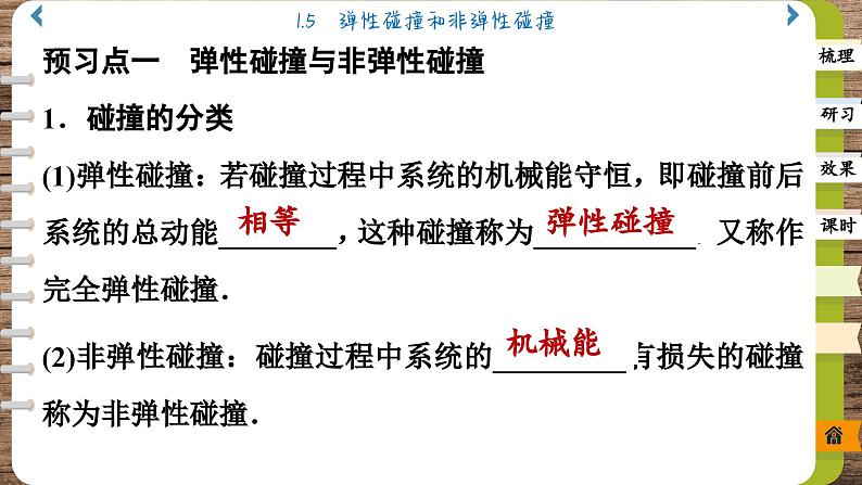 1.5 弹性碰撞和非弹性碰撞(课件PPT)04