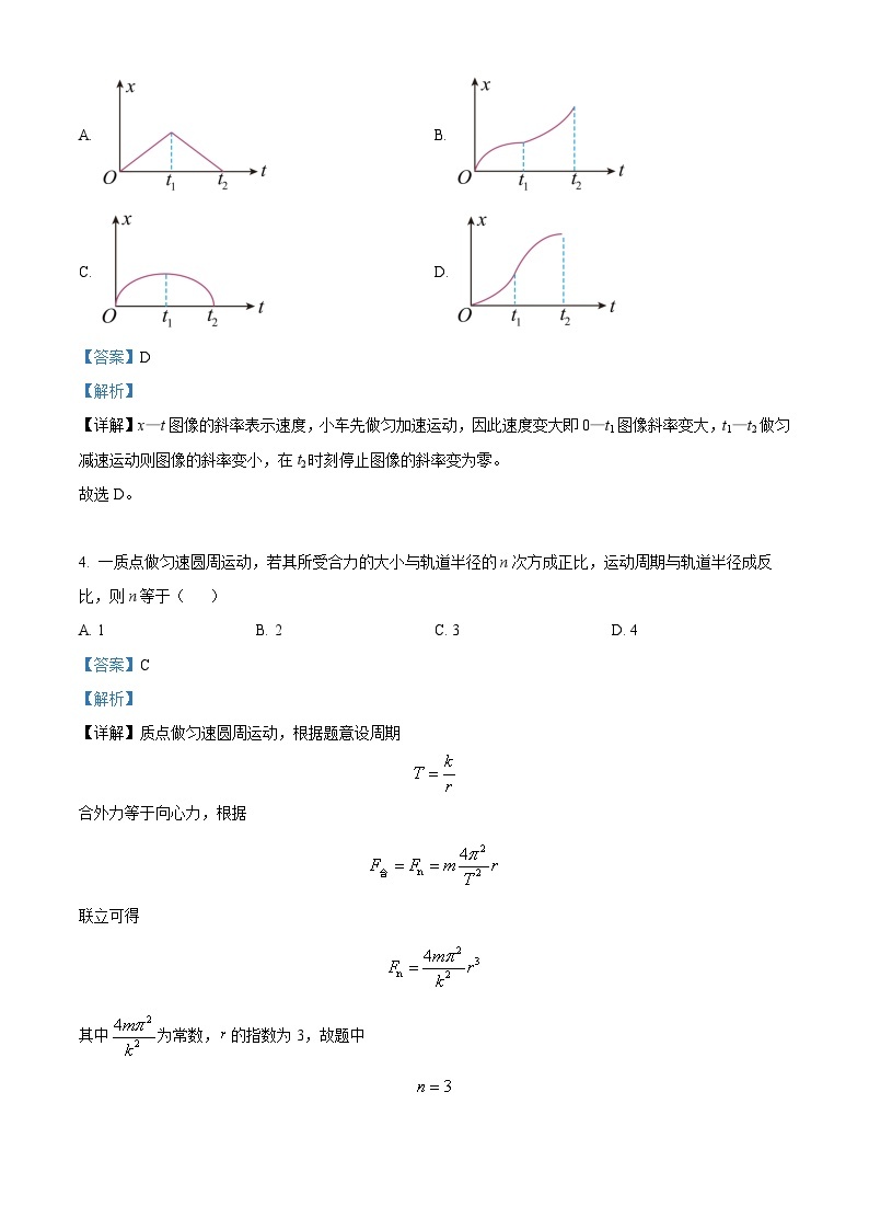 2023年高考全国甲卷物理真题（解析版）02