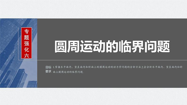 2024年高考物理一轮复习(新人教版) 第4章 专题强化6 圆周运动的临界问题第2页