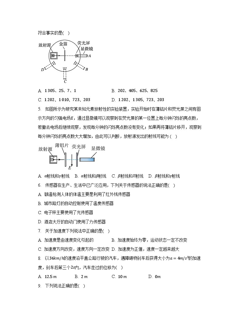 2022-2023学年上海市重点中学高二(下)期末物理试卷(含解析)第2页