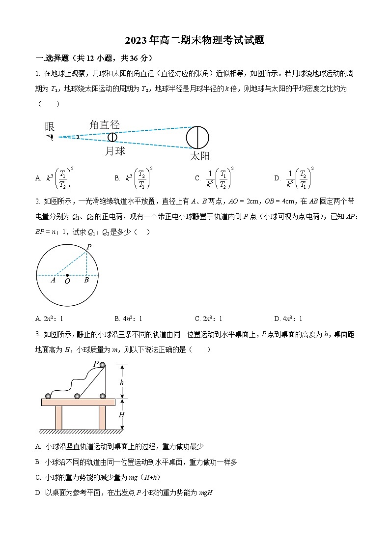 2023岳阳岳阳县一中高二下学期6月期末物理试题含解析01