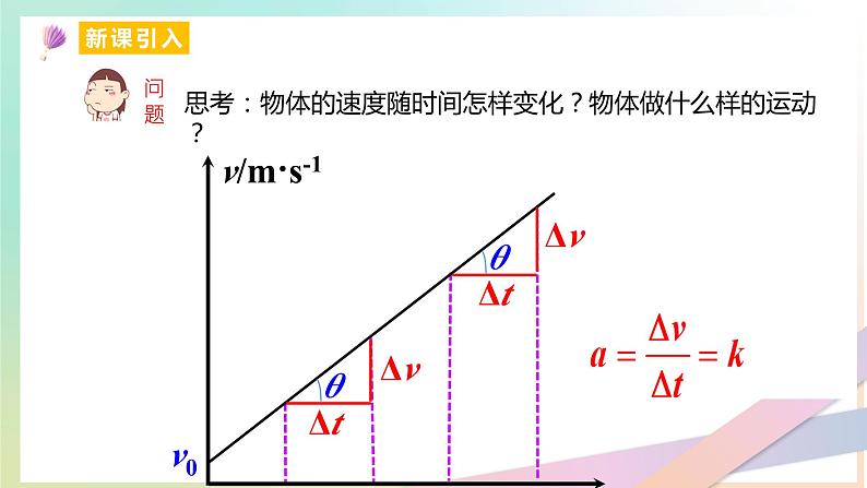 2.2 匀变速直线运动的速度与时间的关系(教学课件) 2022-2023学年高一物理同步精品备课(人教版2019必修第一册)第4页