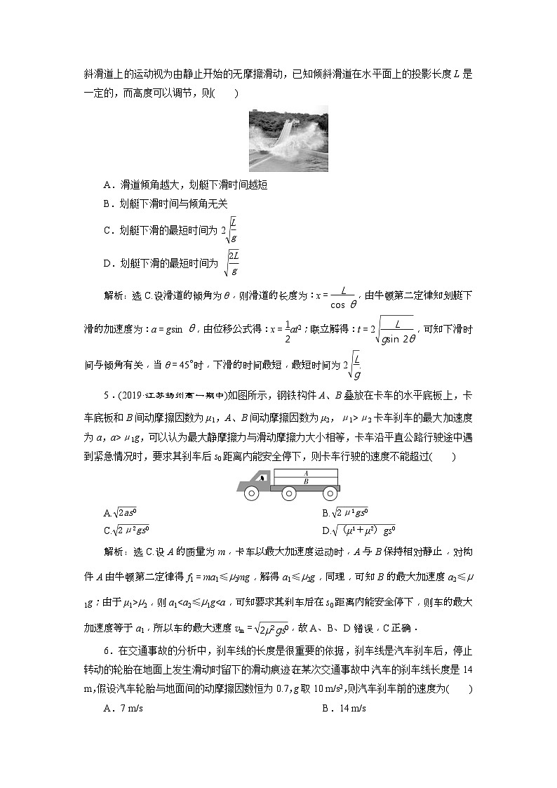 人教版物理必修第一册同步讲练第四章 运动和力的关系 5 第5节 课后达标巩固落实 (含解析)02