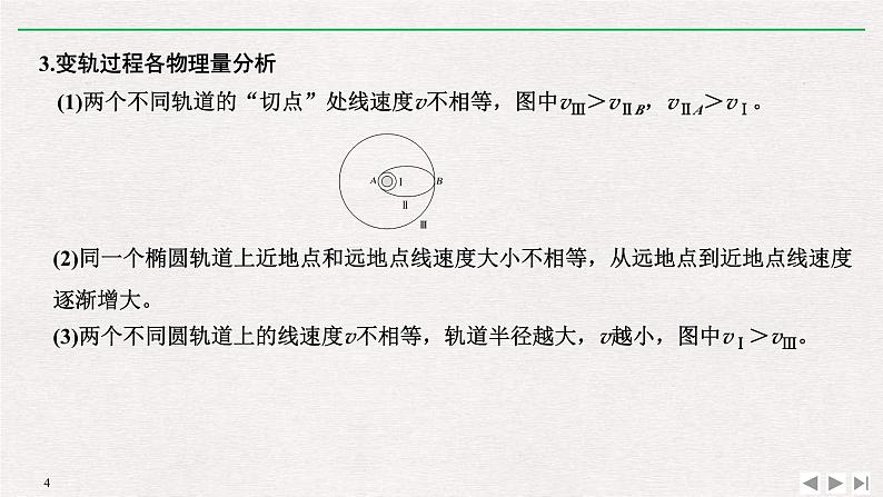 人教版物理必修第二册同步讲义课件第7章 万有引力与宇宙航行 拓展课 突破卫星运行问题中的“三个难点” (含解析)第4页