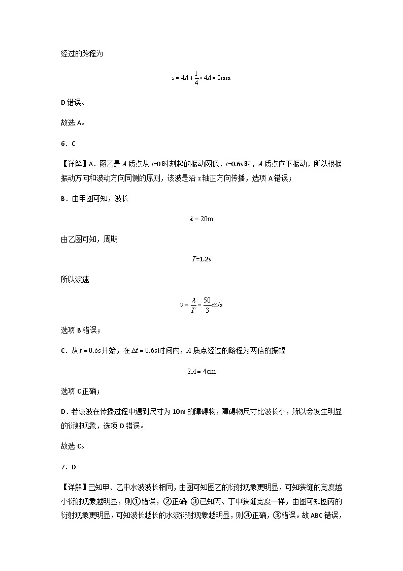 第三章 机械波 能力提高卷(B卷)-【单元测试】2023-2024学年高二物理分层训练AB卷(人教版2019选择性必修第一册)03