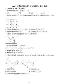 2023年高考真题——物理（海南卷）含答案