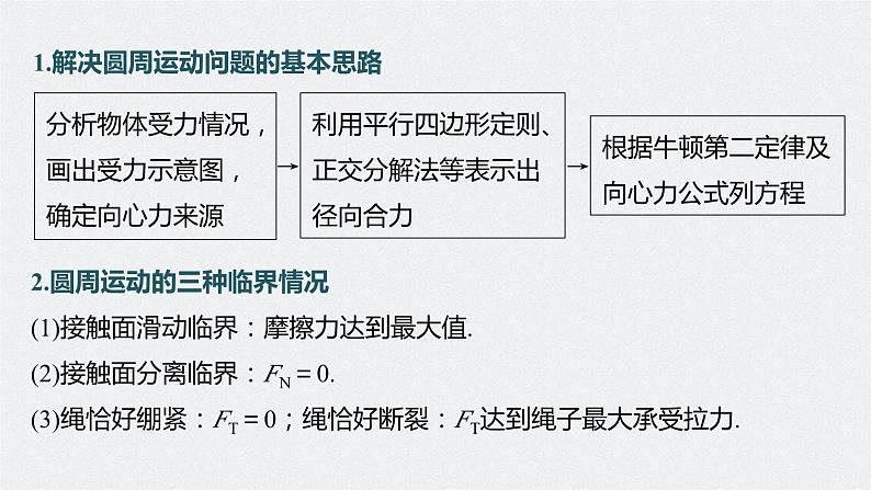 新高考版高考物理二轮复习(新高考版) 第1部分 专题1 第4讲 圆周运动 天体的运动课件PPT第7页
