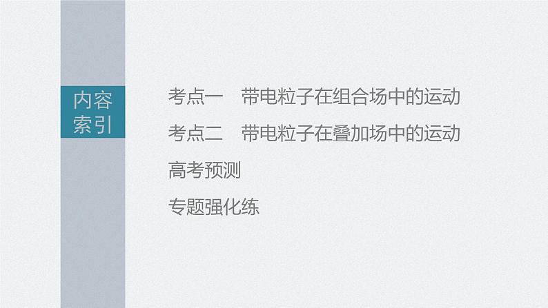 新高考版高考物理二轮复习(新高考版) 第1部分 专题3 微专题4 带电粒子在复合场中的运动课件PPT05