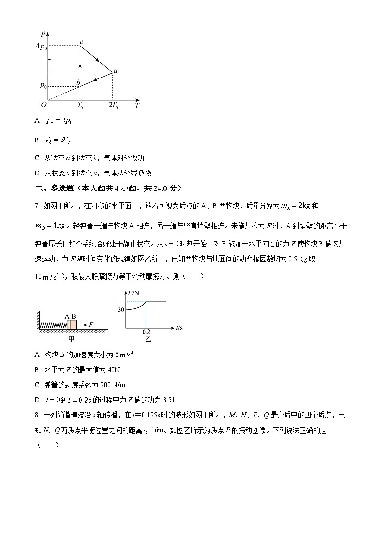 精品解析:江西省景德镇一中高二下学期期中物理试题(18班)(原卷版)第3页