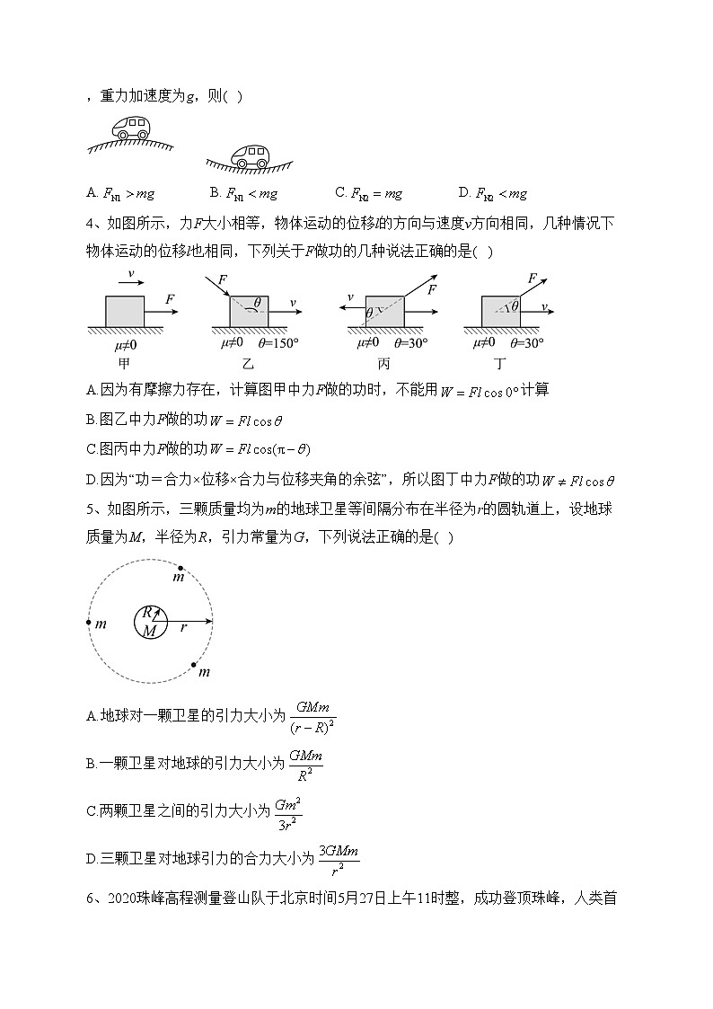 鸡泽县第一中学2022-2023学年高一下学期第一次月考物理试卷(含答案)第2页